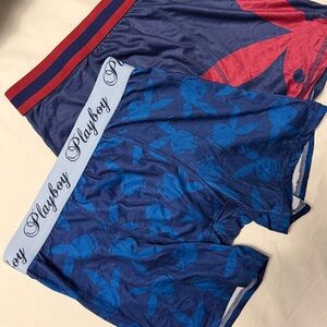 PLAYBOY Blue and Red Boxer Briefs